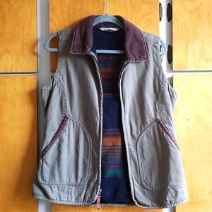 Woolrich Canvas Green Vest